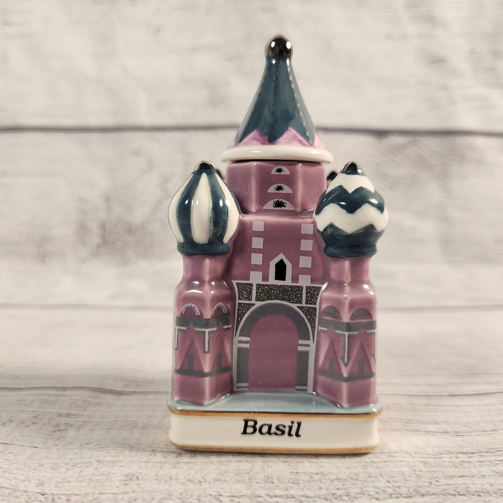 Danbury Mint St. Basils Church Russia Spice Jar Basil Spices of the World